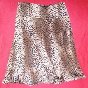 Lapis brand leopard print skirt